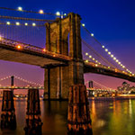 NYの3大夜景：ブルックリン橋